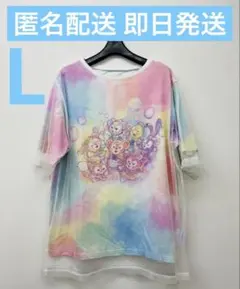 カラフルハピネス Tシャツ L ダッフィー 20周年