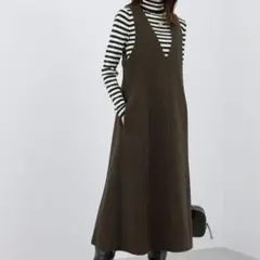 ジャンパースカート　ワンピース　ロングワンピース