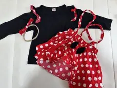 ミニー　キッズコスチューム　ディズニー　コスプレ　セットアップ　100サイズ