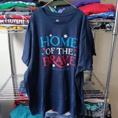 90sヴィンテージ　4L中国製メンズ　紺ネイビーtシャツメンズ海外古着