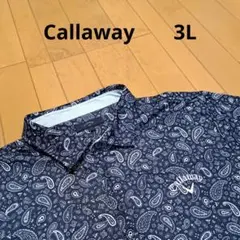 Callawayキャロウェイ⭐ゴルフ　ポロシャツ　ペイズリー柄　3L