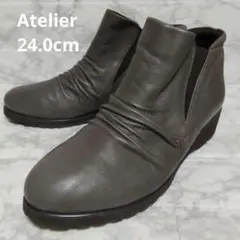 Atelier アトリエ ブーティ ショートブーツ 24cmのサムネイル