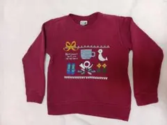 Petit Jam プチジャム　ワインレッド トレーナー 120