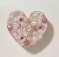 1439」レジンヘアゴム ポニーフック ブローチ マグネット ペンダント