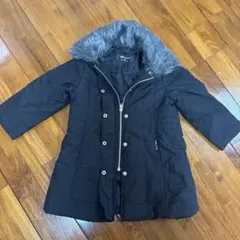 COMME CA ISM ブラック中綿コート 90