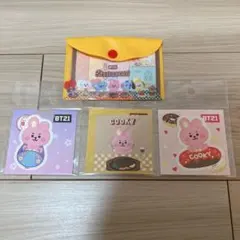 新品未使用！BT21＊TSUTAYA限定 付箋 ステッカー COOKY 4点