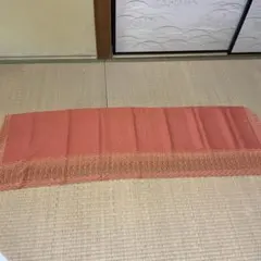 オレンジ色刺繍布地着物用ショール