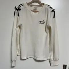 ホワイト 長袖カットソー サイズ160