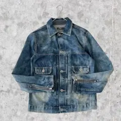 00s archive grunge vintage y2k デニムジャケットL