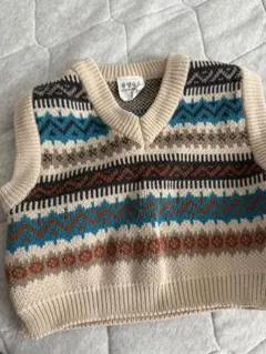 韓国ブランド ベビー 民族風 ニットベスト 韓国子供服