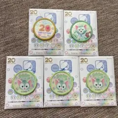 ダッフィー＆フレンズ　20周年カラフルハピネス　ワッペン