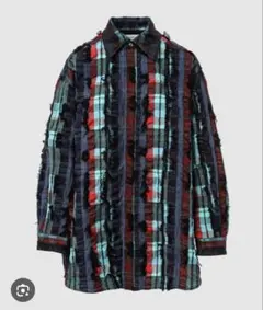 Belvet Cropped checkered shirt チェック ブラック - メルカリ
