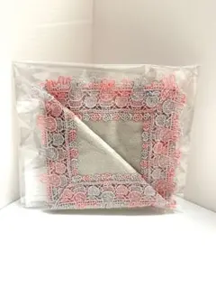 新品　近沢レース　ミッフィー miffy ハンカチ GY＆PKバイカラー　グレー