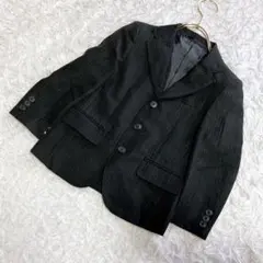 ★オリヴァハウス★フォーマル キッズスーツ【110】ブレザー ストライプ 黒