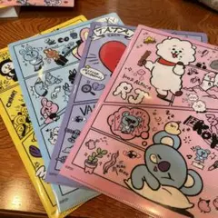 BT21 クリアファイル 4枚セット CHIMMY COOKY TATA RJ