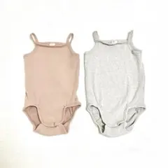 H&M オーガニックコットン キャミソール ロンパース 肌着 80cm