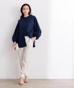 新品同様ur'sフライフロントボリュームスリーブシャツブラウスMのサムネイル