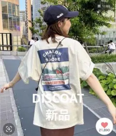 DISCOAT スーベニアアソートバックプリントTシャツ　ネイビー　¥4,400のサムネイル