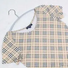 BURBERRY♡バーバリーロンドン♡ノバチェック♡VネックTシャツ♡カットソー