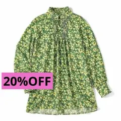 新品タグ付【DAMA collection】フラワー柄チュニックブラウス　13のサムネイル