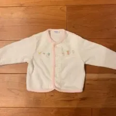 訳あり familiar パイル地カーディガン 60〜75cm