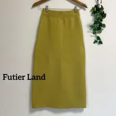 Futier Land＊イエロー ストレッチ ナロースカート セミタイトスカートのサムネイル