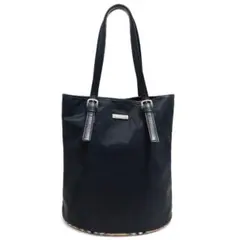 美品さんBurberry Blue Label トートバッグ ブラック バケツ型 - メルカリ