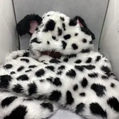 101匹わんちゃん　手袋付きファンキャップマフラー　ふわふわキャップ　3点セット