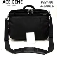 【新品】ace.GENE エースジーン 3WAY ビジネスバッグ A4収納可 黒のサムネイル