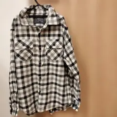 FLANNEL チェック柄長袖シャツ