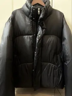 ZARA ブラック ダウンジャケット L オーバーサイズ　ショート丈