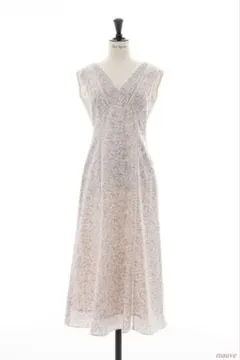 6/30までLace Trimmed Floral Dress nuderose - メルカリ