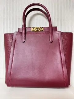 コーチ　バッグ　COACH トループタンロック　レザーショルダーバッグ　2way COACH コーチ バッグ ザ ミニ ターンロック レザー 2WAY