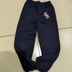 ciatre 　シアター　裏起毛 ロゴ入りネイビー スウェットパンツ M