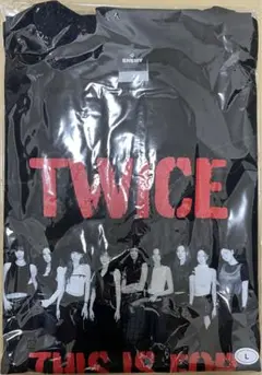 【即日発送可】TWICE ツゥイ　Tシャツ　Lサイズ T-SHIRT〈BLACK〉【L】/ TZUYU / TWICE『THIS IS FOR』 – JYP