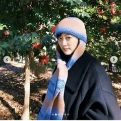 OVERRIDE マフラー付きニットキャップ