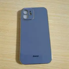 iPhone12ケース　シリコンケース　グレー