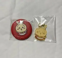 ちいかわ うさぎ 缶バッチ キーホルダー