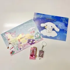 サンリオ　ポストカード　マイメロめじるしチャーム　ハローキティ　りかちゃん