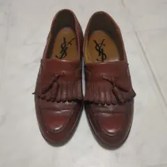 YVES SAINT LAURENT タッセルローファー ブラウン