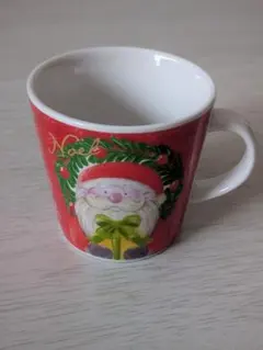 サンタとクマの陶器製マグカップ