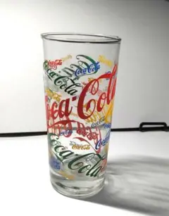 【レトロ】コカ・コーラ　グラス　アメリカ製造シール付き
