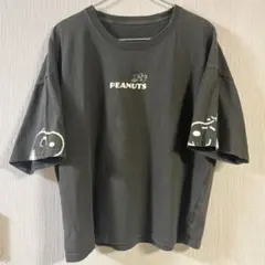 PEANUTS スヌーピー ブラックTシャツ　4L