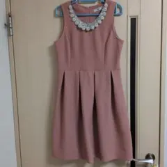 dazzy store ノースリーブ ビジューワンピース ピンクのサムネイル