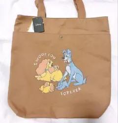 匿名配送　しまむら　ディズニー　わんわん物語　トートバッグ　レディ　トランプ