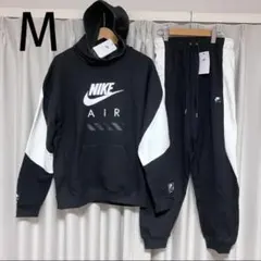 NIKE ビッグスウッシュ ナイロンセットアップ ブラック 上XL 下M