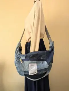 ワンショルダーバッグ◆ボディバッグ◆リメイクデニム◆ハンドメイド