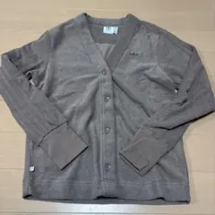 新品 adidas レディース カーディガン ブラウンS