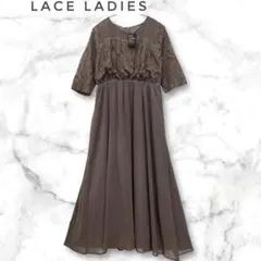 LACE LADIES レース切り替え ワンピース XXL