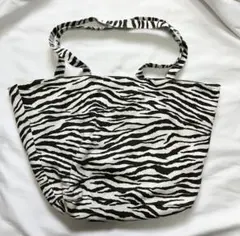 ZARA ゼブラ柄　トートバッグ